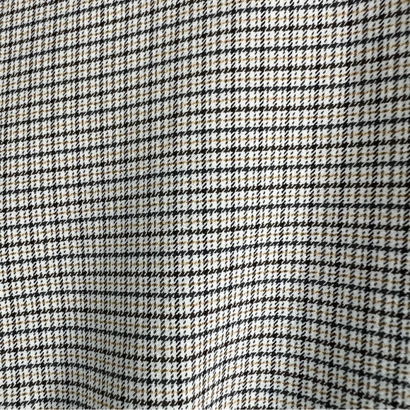 THEORY Treeca Pants Check Viscose Slim Cropped Mid Rise Yellow Plaid Size 6 - Picture 5 of 12